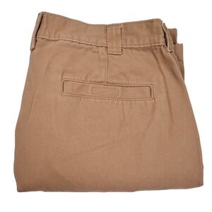 LL BEAN Men's‎ 36x32 Brown Cotton Canvas Straight Leg Cargo Pants